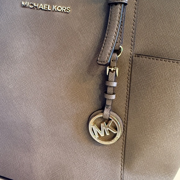 Michael Kors Taupe Tote Bag - Picture 3 of 6